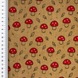 [S2429L-1130] [S2429L] Baby Rib Cord Printed Stretch Little Mushrooms (Sand)