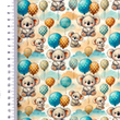 [S2409R-3681] [S2409R] Poplin Digital Printed Balloon And Friends (Design A)