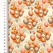 [S2409R-3684] [S2409R] Poplin Digital Printed Balloon And Friends (Design D)