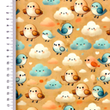 [S2411R-3683] [S2411R] Poplin Digital Printed Sunny Clouds (Design C)
