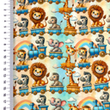 [S2412R-3684] [S2412R] Poplin Digital Printed Travel The World (Design D)