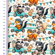 [S2412R-3685] [S2412R] Poplin Digital Printed Travel The World (Design E)
