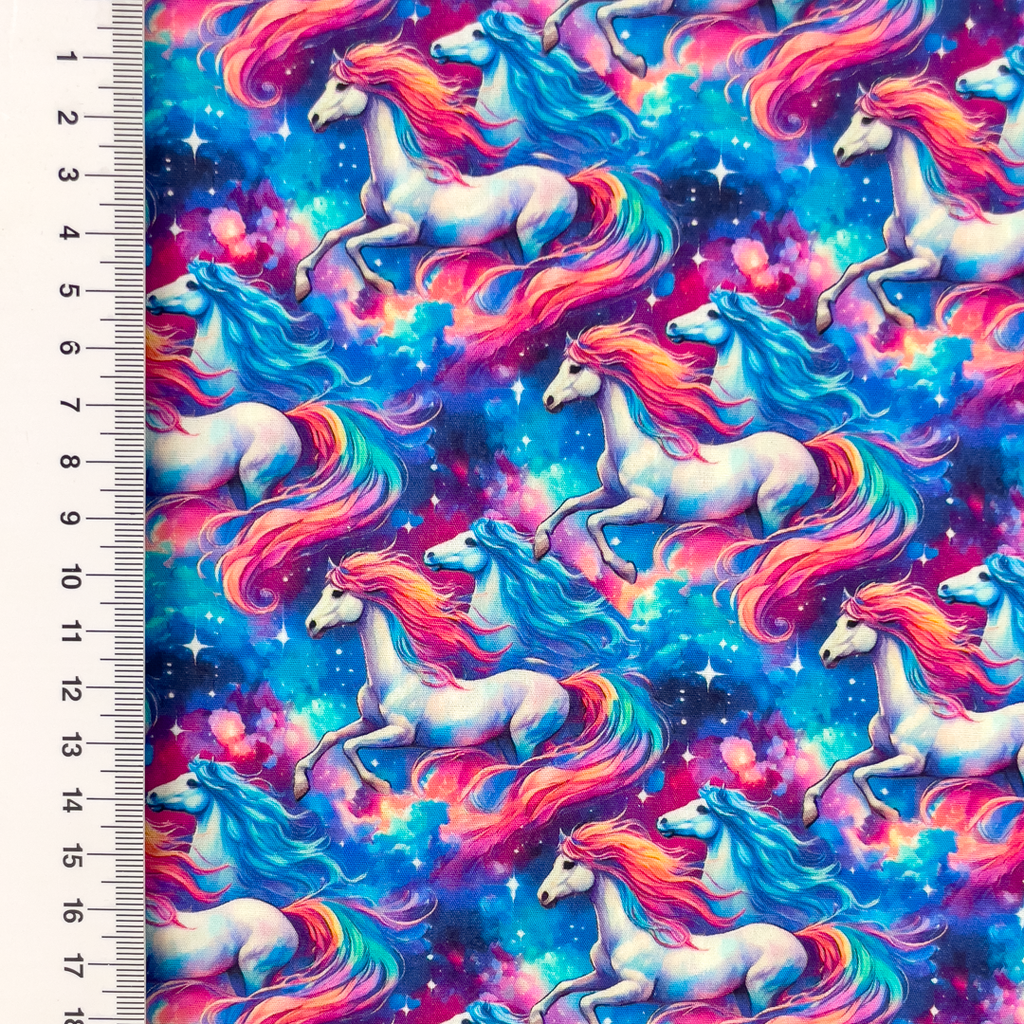 [S2413R] Poplin Digital Printed Unicorn Rainbow