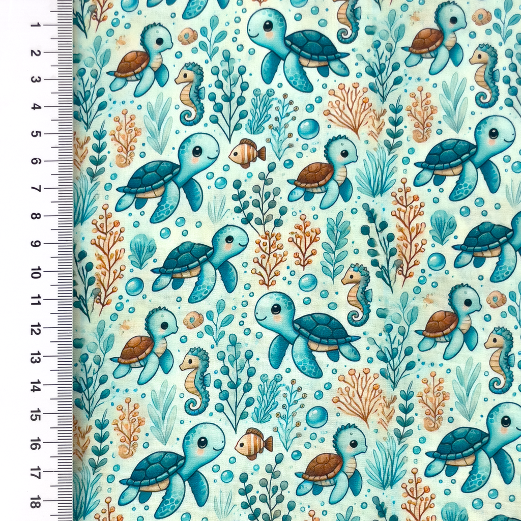 [S2415R] Poplin Digital Printed Deep In The Sea