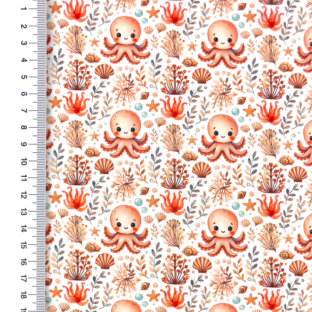 [S2415R] Poplin Digital Printed Deep In The Sea