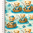 [S2415R-3685] [S2415R] Poplin Digital Printed Deep In The Sea (Design E)