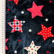 [S2460R-3682] [S2460R] Wellness Fleece Printed Stars Pied De Poule (Design B)