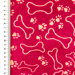[S2463R-3681] [S2463R] Wellness Fleece Printed Dog Bones (Design A)