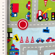 [S2475R-3683] [S2475R] Poplin Printed Cars On The Road (Design C)