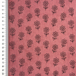 [S2418R-1115] [S2418R] Baby Rib Cord Printed Stretch Little flower (Old Pink)
