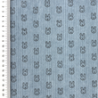 [S2419R-1107] [S2419R] Baby Rib Cord Printed Stretch Little Bunny (Old Blue)