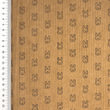 [S2419R-1130] [S2419R] Baby Rib Cord Printed Stretch Little Bunny (Sand)