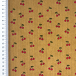 [S2420R-1130] [S2420R] Baby Rib Cord Printed Stretch Little Cherry's (Sand)