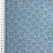 [S2421R-1107] [S2421R] Baby Rib Cord Printed Stretch Little Love (Azul Viejo)