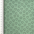 [S2421R-1110] [S2421R] Baby Rib Cord Printed Stretch Little Love (Verde Viejo)