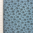 [S2424R-1107] [S2424R] Baby Rib Cord Printed Stretch Little Hedgehog's (Old Blue)