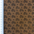 [S2430R-1127] [S2430R] Baby Rib Cord Printed Stretch Tractor's (Taupe)