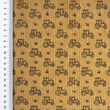[S2430R-1130] [S2430R] Baby Rib Cord Printed Stretch Tractor's (Sand)