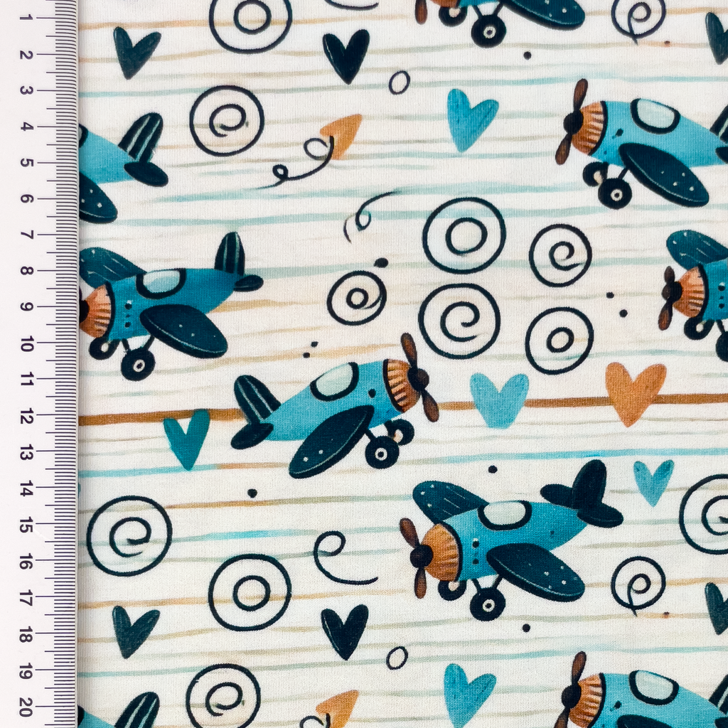 [S2482R] Jersey Digital Printed Aeroplane