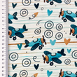 [S2482R-3681] [S2482R] Jersey Digital Printed Aeroplane (Design A)
