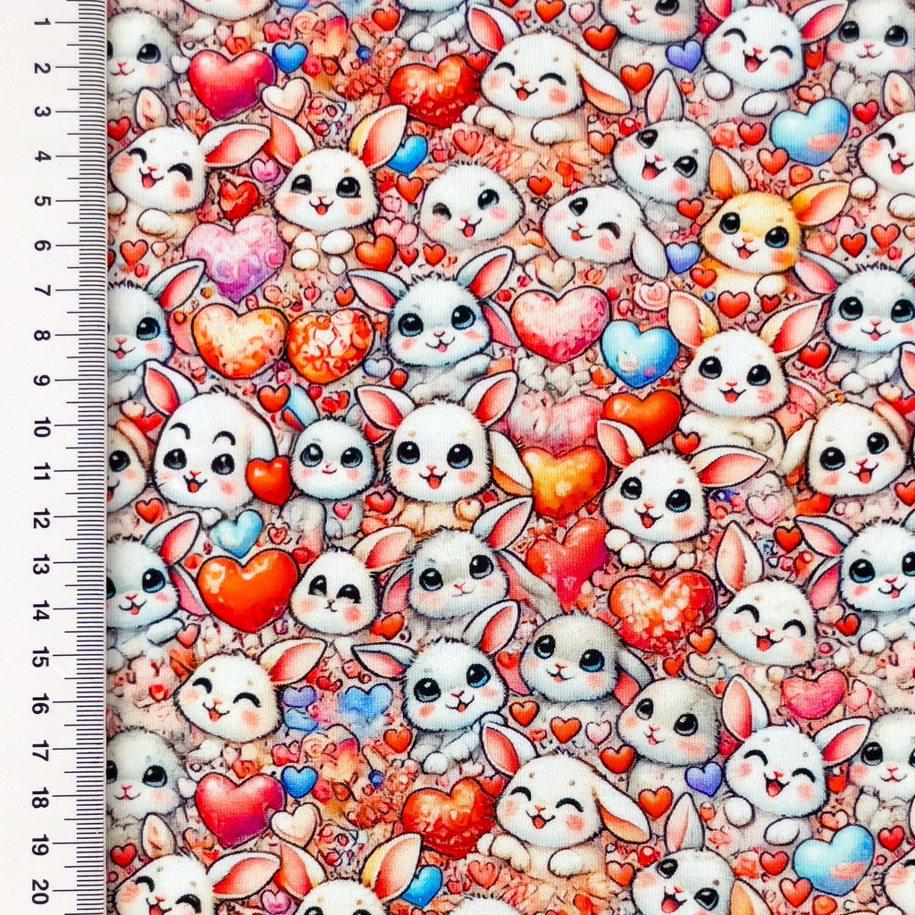 [S2493R] Jersey Digital Printed Loving Animals