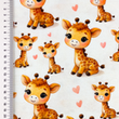 [S2493R-3682] [S2493R] Jersey Digital Printed Loving Animals (Design B)