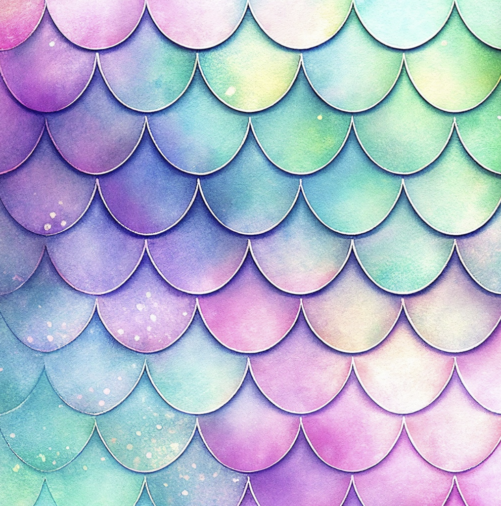 [S2385R] Jersey Digital Printed Rainbow Mermaid
