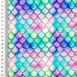 [S2385R-3681] [S2385R] Jersey Digital Printed Rainbow Mermaid (Design A)