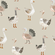 [S2386R-3682] [S2386R] Jersey Digital Printed Farm Friends (Design B)