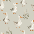 [S2386R-3685] [S2386R] Jersey Digital Printed Farm Friends (Design E)