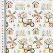 [S2387R-3683] [S2387R] Jersey Digital Printed Boho Farm (Design C)