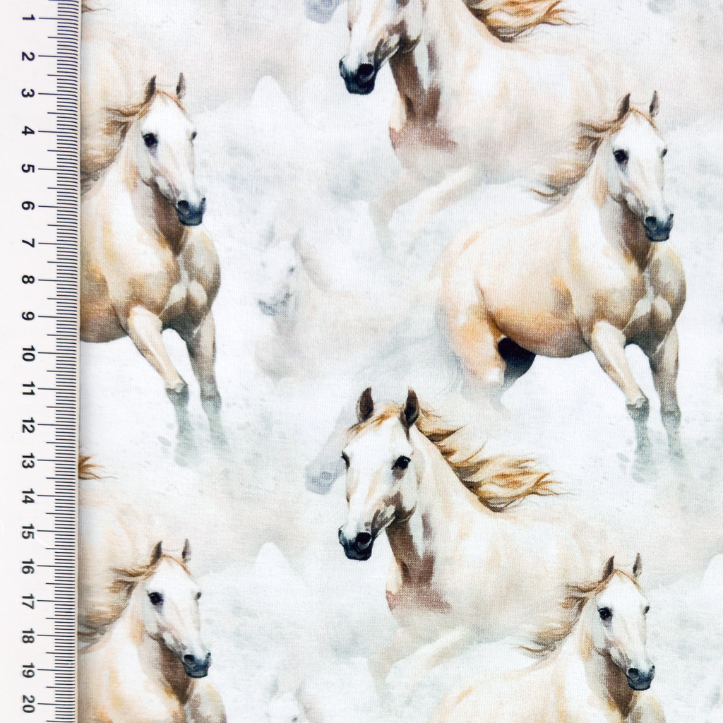 [S2389R] Jersey Digital Printed Majestic Horses