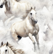 [S2389R-3681] [S2389R] Jersey Digital Printed Majestic Horses (Design A)