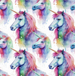 [S2389R-3682] [S2389R] Jersey Digital Printed Majestic Horses (Design B)