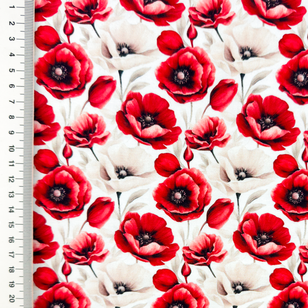 [S2391R] Jersey Digital Printed Botanical