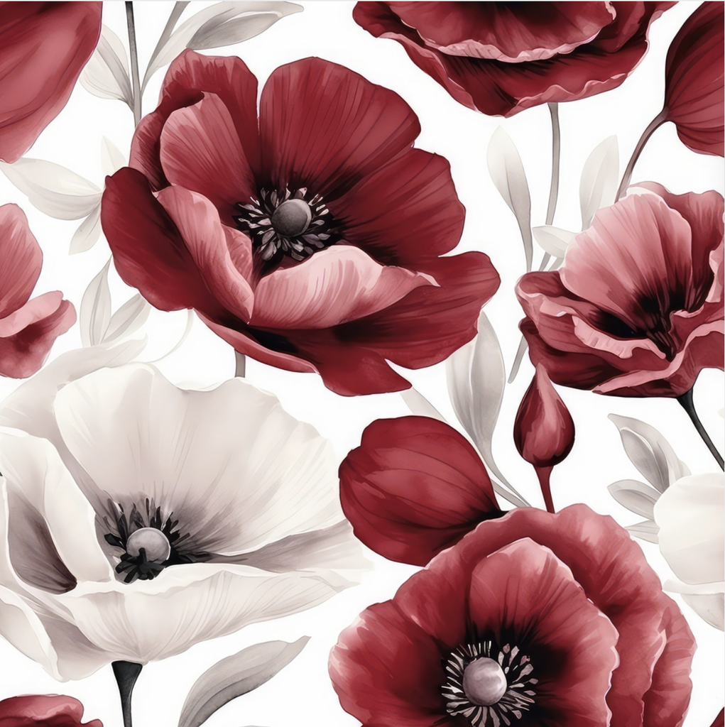 [S2391R] Jersey Digital Printed Botanical