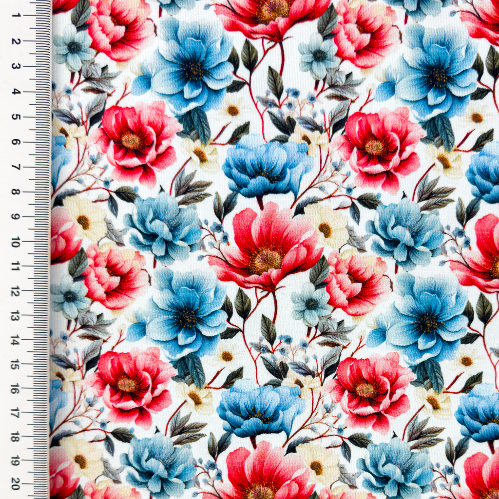 [S2391R] Jersey Digital Printed Botanical