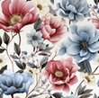 [S2391R-3684] [S2391R] Jersey Digital Printed Botanical (Design D)