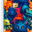 [S2392R-3683] [S2392R] Jogging Digital Printed Dragon Mystery (Design C)