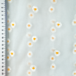 [S2454R-1103] [S2454R] Tulle With Embroidery Daisy's (Offwhite)