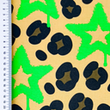 [S2476R-1099] [S2476R] Jersey Printed Leopard With Neon Stars (Neon Grön)