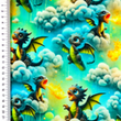 [S2509R-3682] [S2509R] Jogging Digital Printed Dragons (Design B)