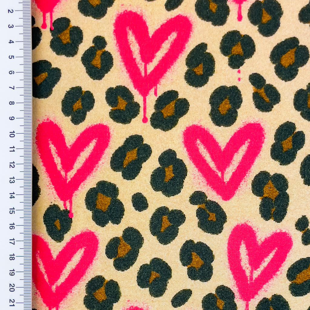 [S2496R] French Terry Digital Printed Leona