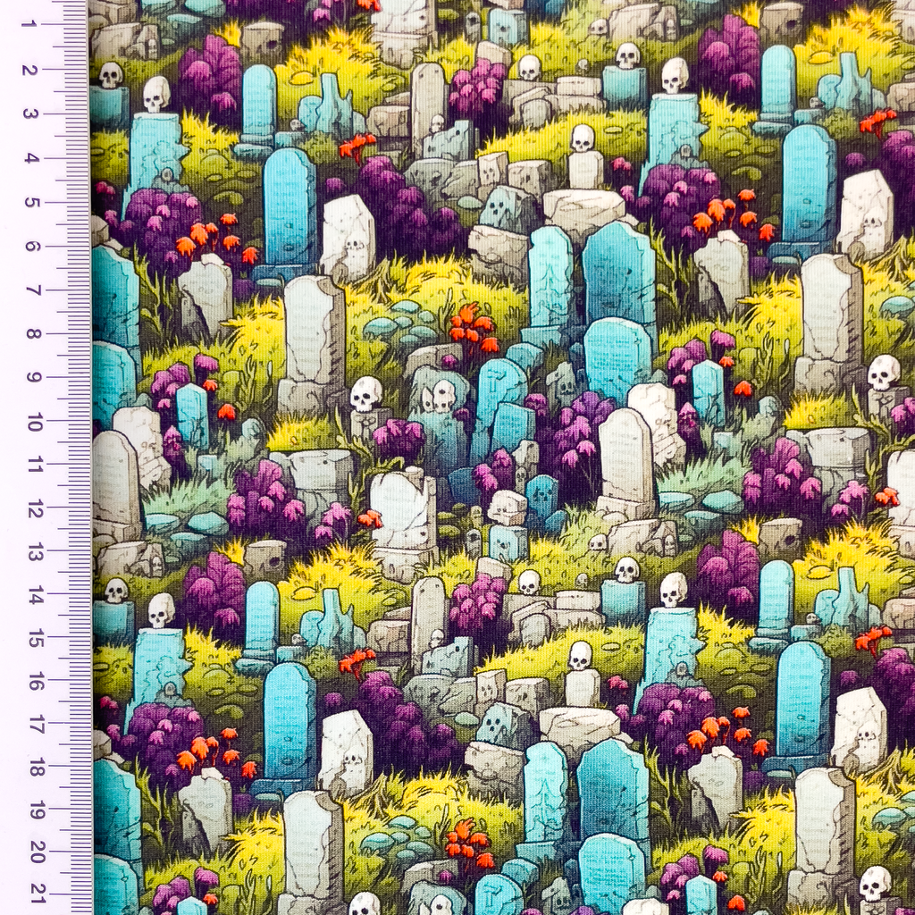 [S2497R] French Terry Digital Printed Scare Me