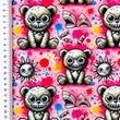 [S2507R-3683] [S2507R] French Terry Digital Printed Big Eyes (Design C)