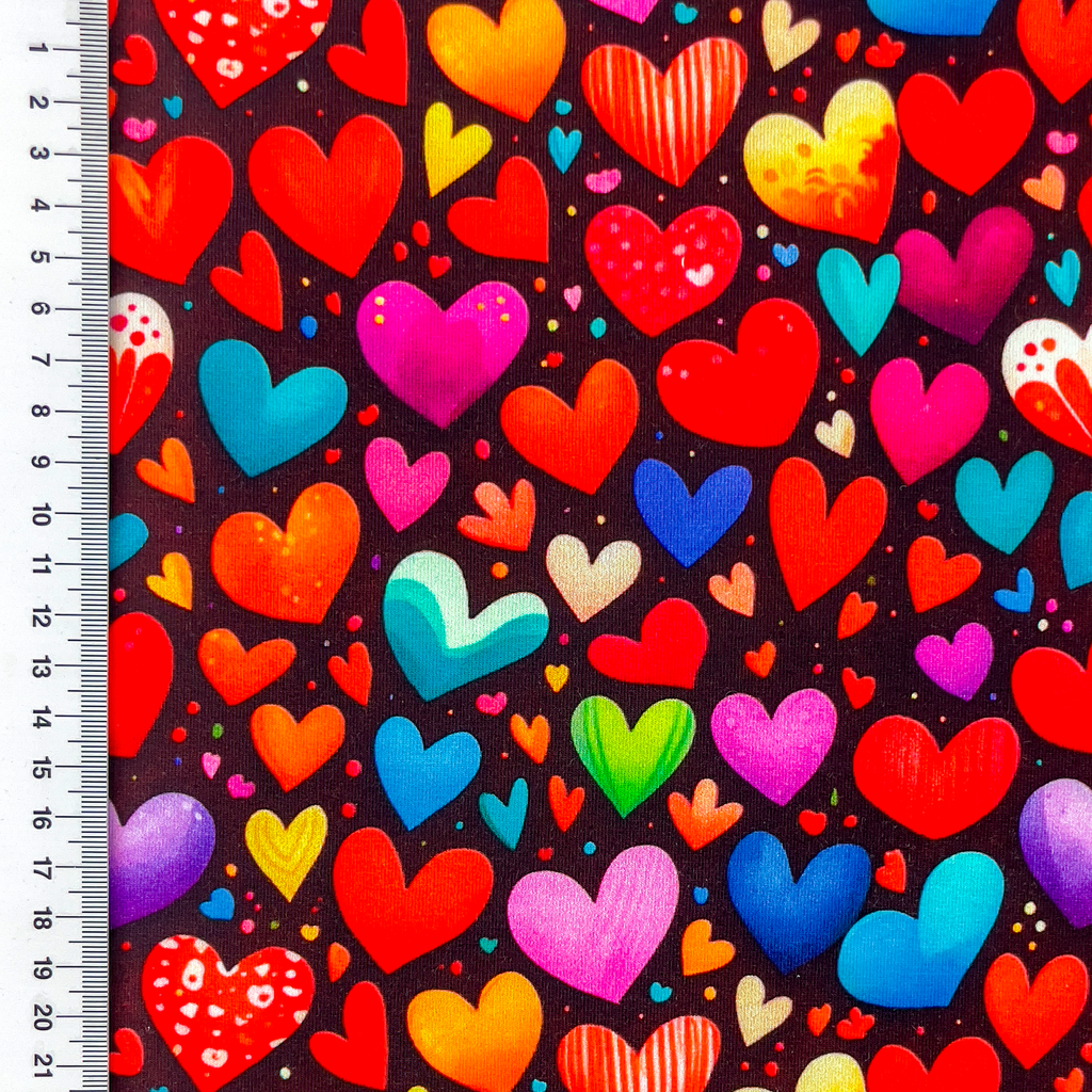 [S2508R] French Terry Digital Printed All You Need Is Love