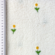 [S2523R-1103] [S2523R] Teddy With Embroidery Flowers (Vlněná Bílá)