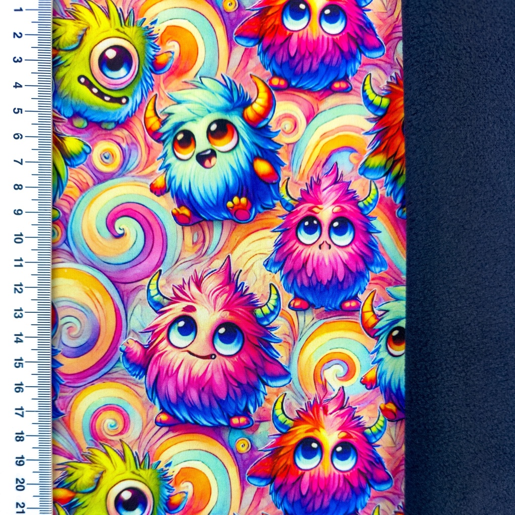 [S2539R] Softshell Digital Printed Goofy Eyes