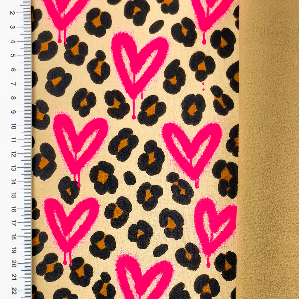 [S2540R] Softshell Digital Printed Leo Love