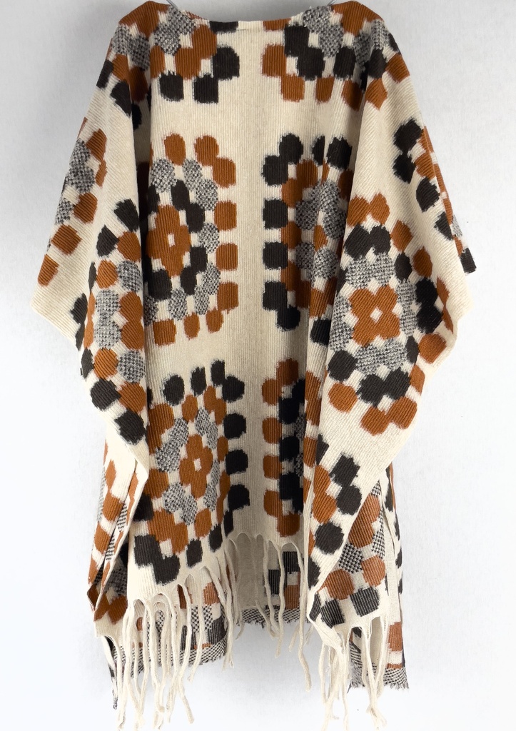 [S2548R] Prato Boiled Wool Poncho Specials